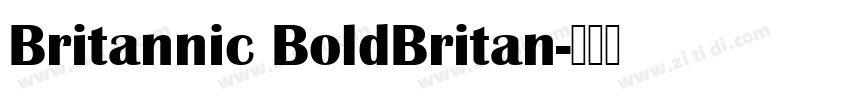 Britannic BoldBritan字体转换